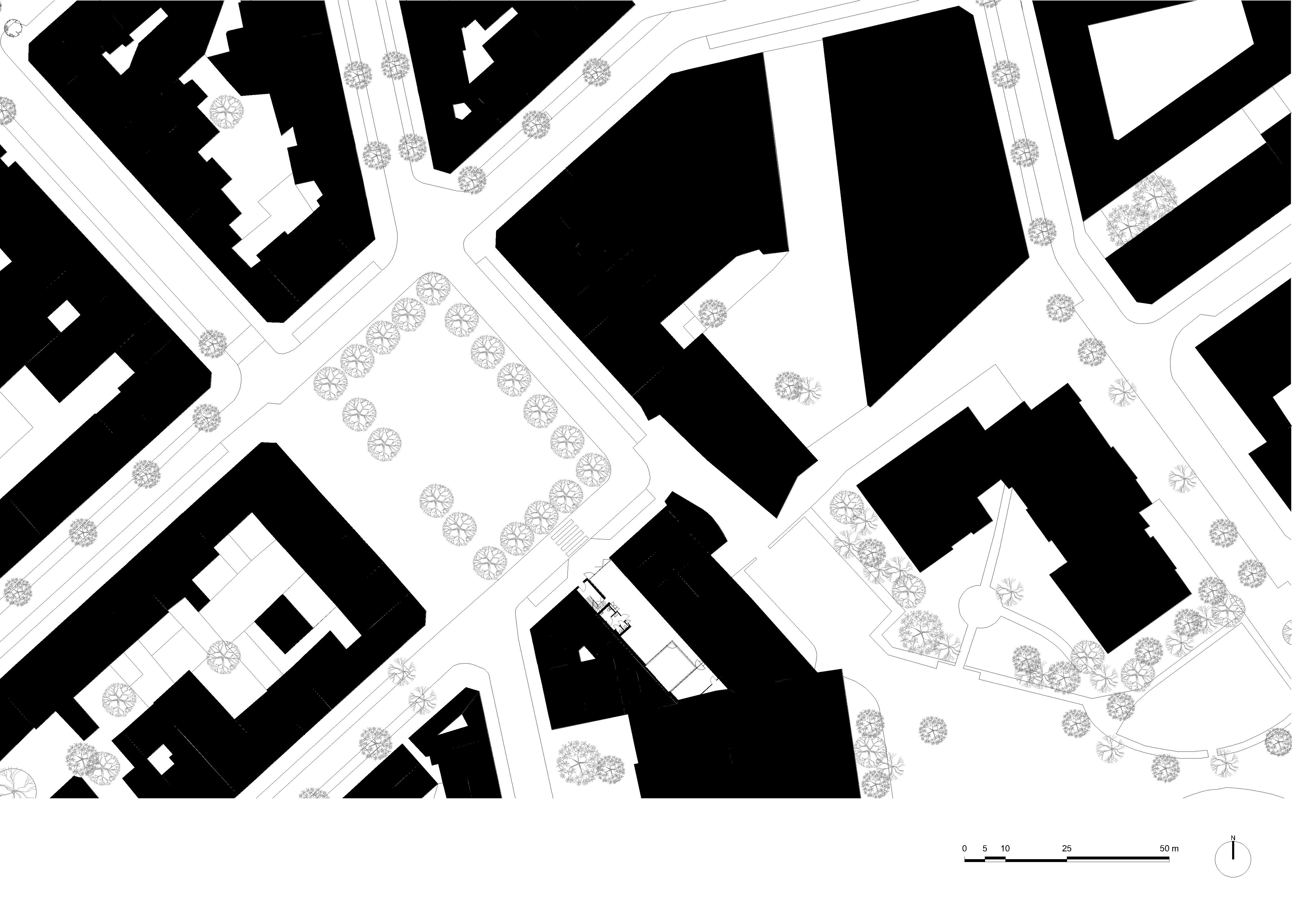 architecture contemporaine, transformation, aménagement intérieur, local associatif, plan masse