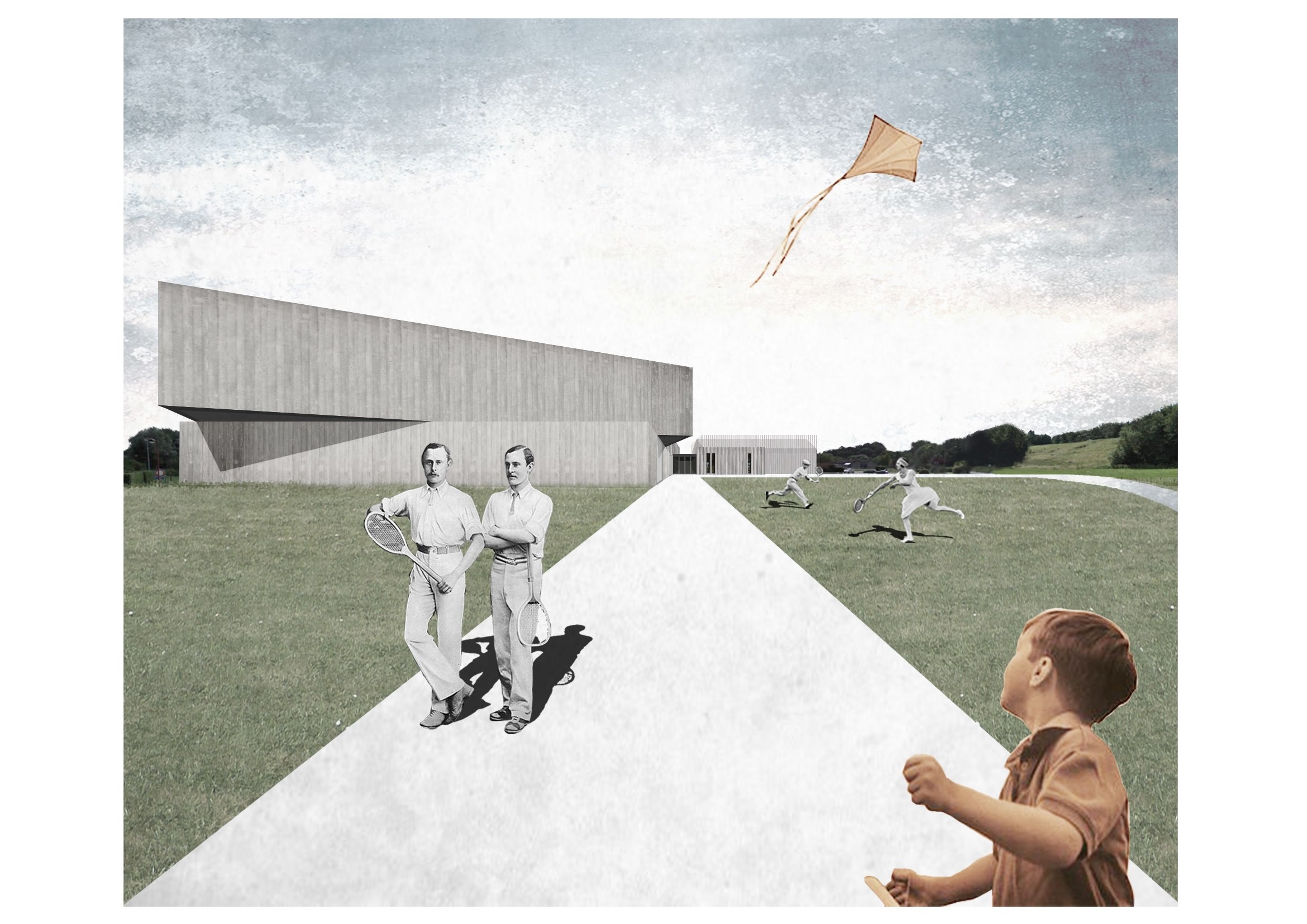 architecture -contemporaine-centre-culturel-sportif-scailmont-manage-rénovation-extension-bois-béton-image