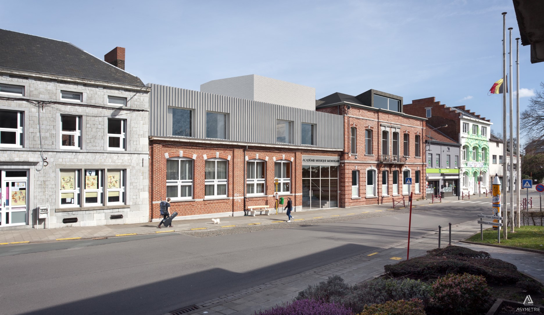 architecture-contemporaine-rénovation-académie-conservatoire-musique-danse-théatre-montigny-le-tilleul-image-extérieur