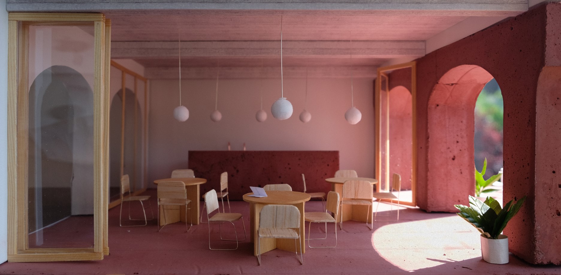 architecture-contemporaine-rénovation-bâtiment-classé-château-karreveld-équipement-collectif-polyvalent-salle-spectacle-maquette