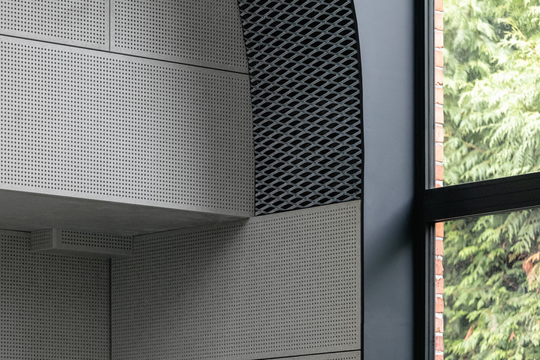 architecture-contemporaine-rénovation--salle-polyvalente-Bruxelles-Berchem-Saint-Agathe-vue-intérieur-détail