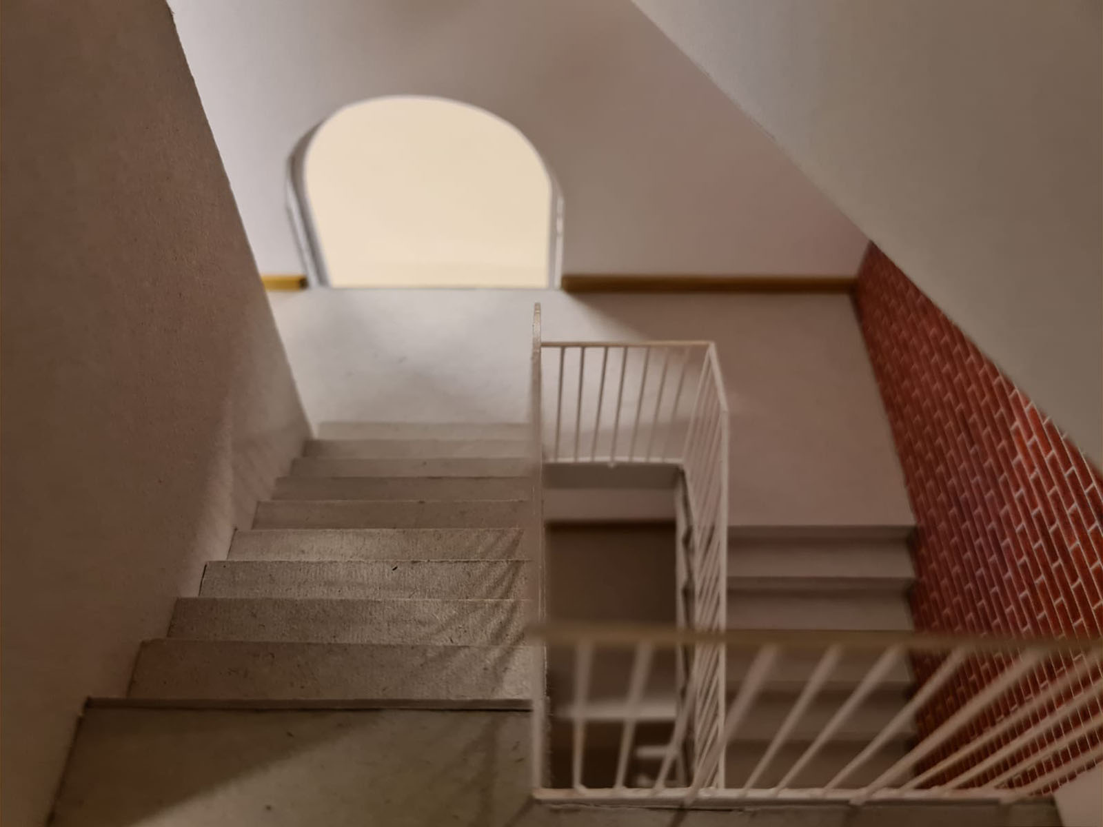 architecture-contemporaine-rénovation-académie-conservatoire-musique-danse-théatre-montigny-le-tilleul-maquette-escalier