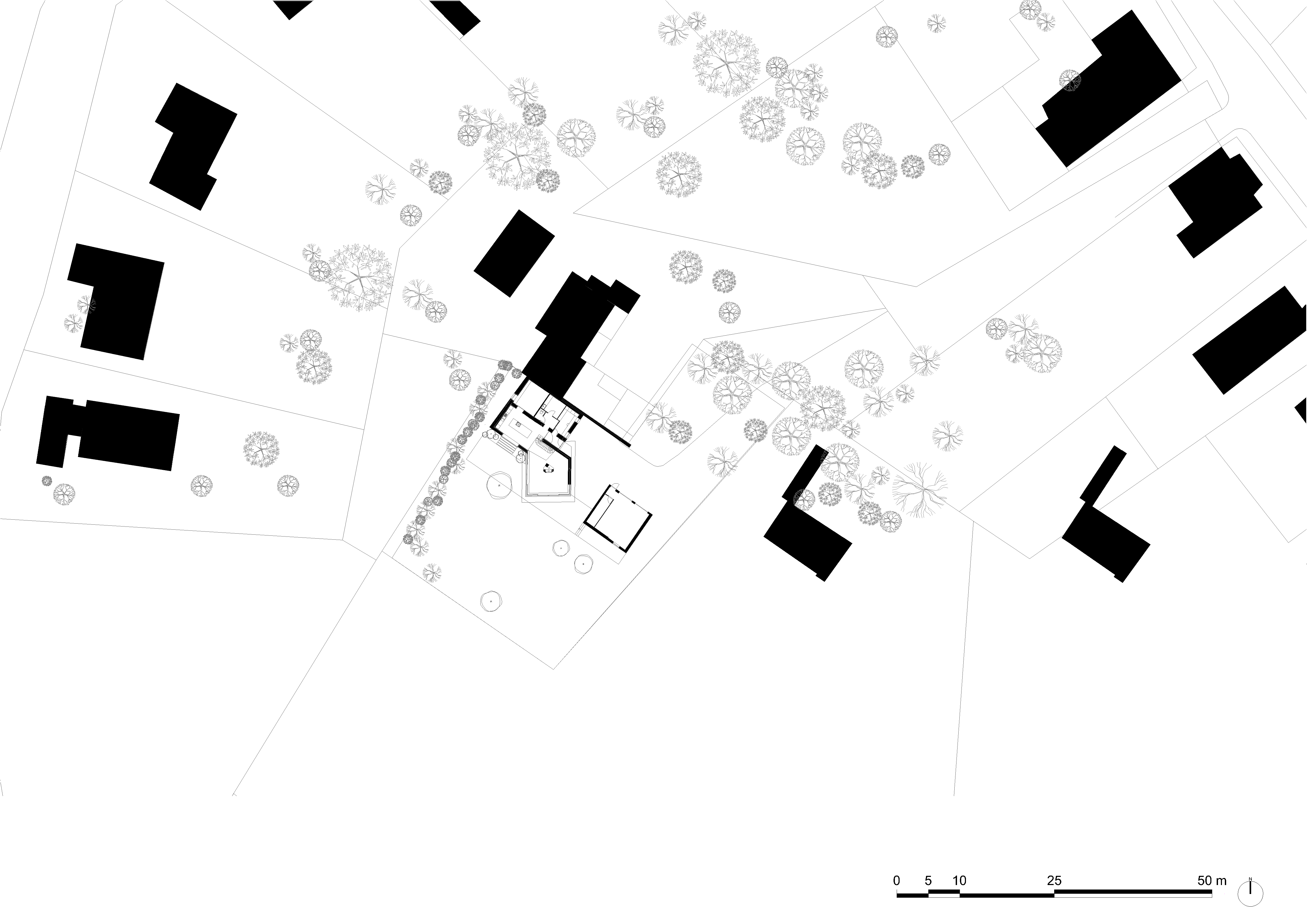 architecture-contemporaine-maison-unifamiliale-Nalinnes-rénovation-extension-ossature-bois-implantation