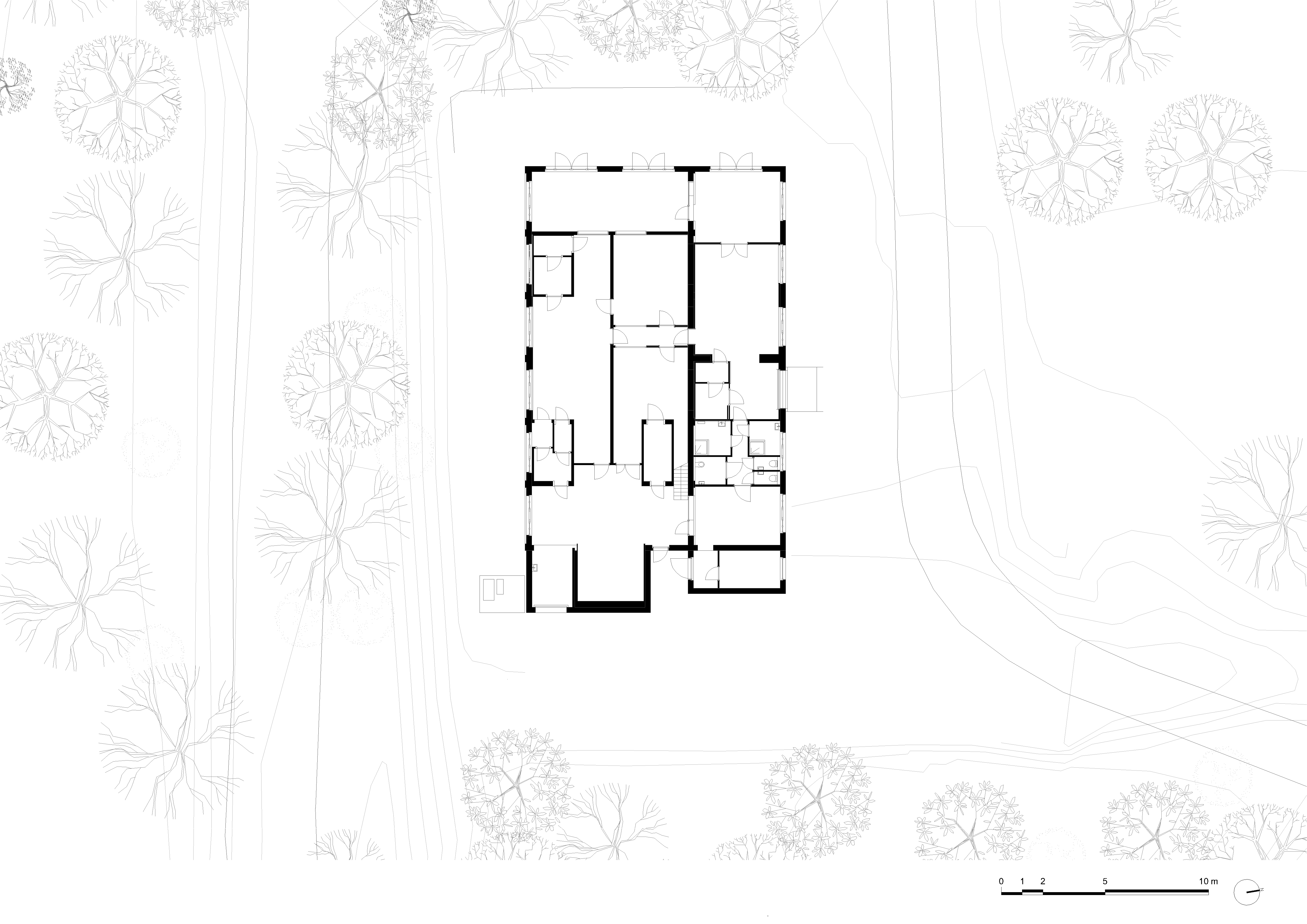 architecture-contemporaine-rénovation-patrimoine-industriel-site-minier-Martinet-reservoir-a-épis-sauvages-boulangerie-atelier-plan-rez-de-chaussée