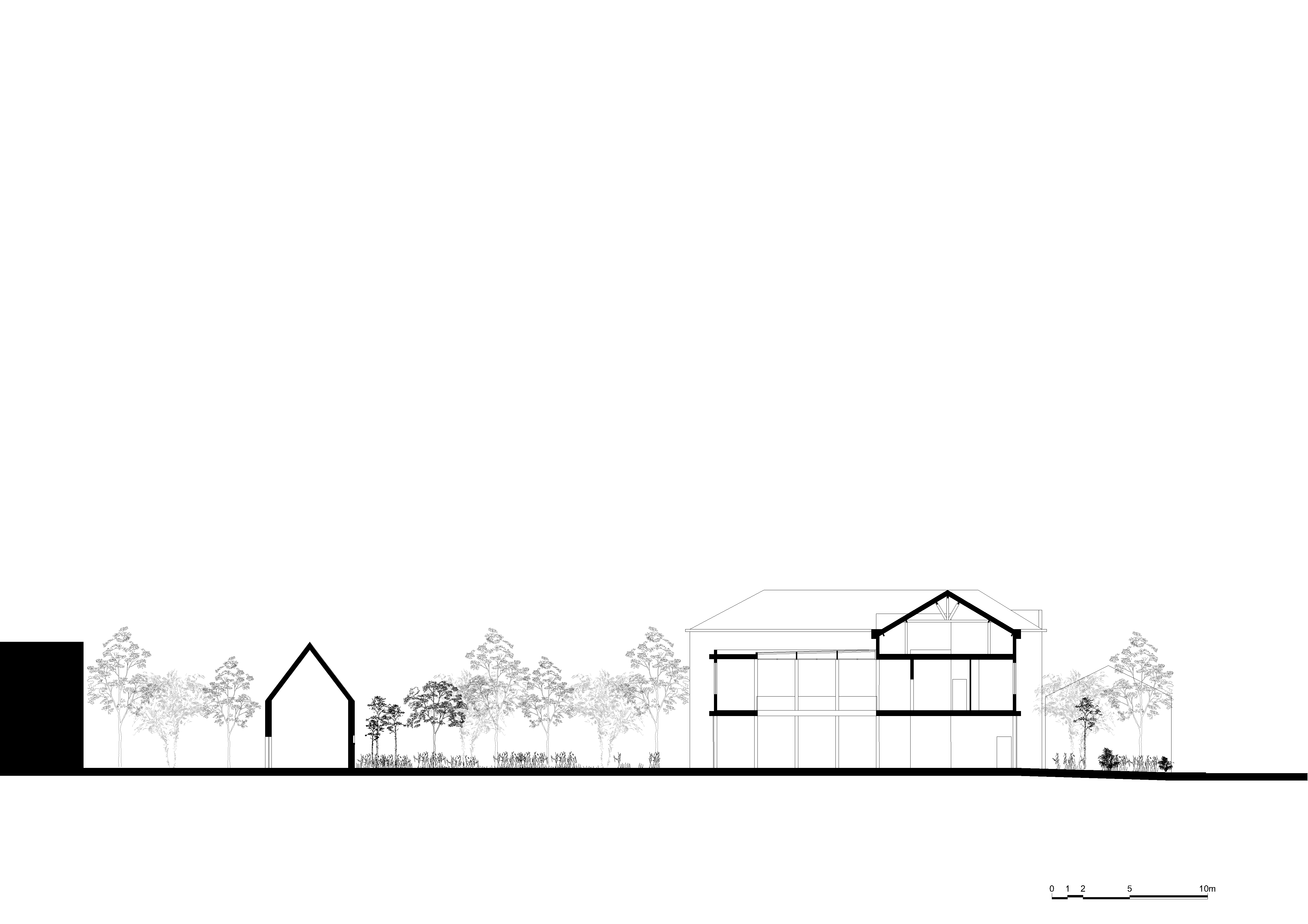 architecture-contemporaine-équipement-public-rénovation-couvent-notre-dame-CPAS-Comines-maison-solidarités-social-culturel-polyvalent-ONE-coupe-accès-jardin-longitudinale