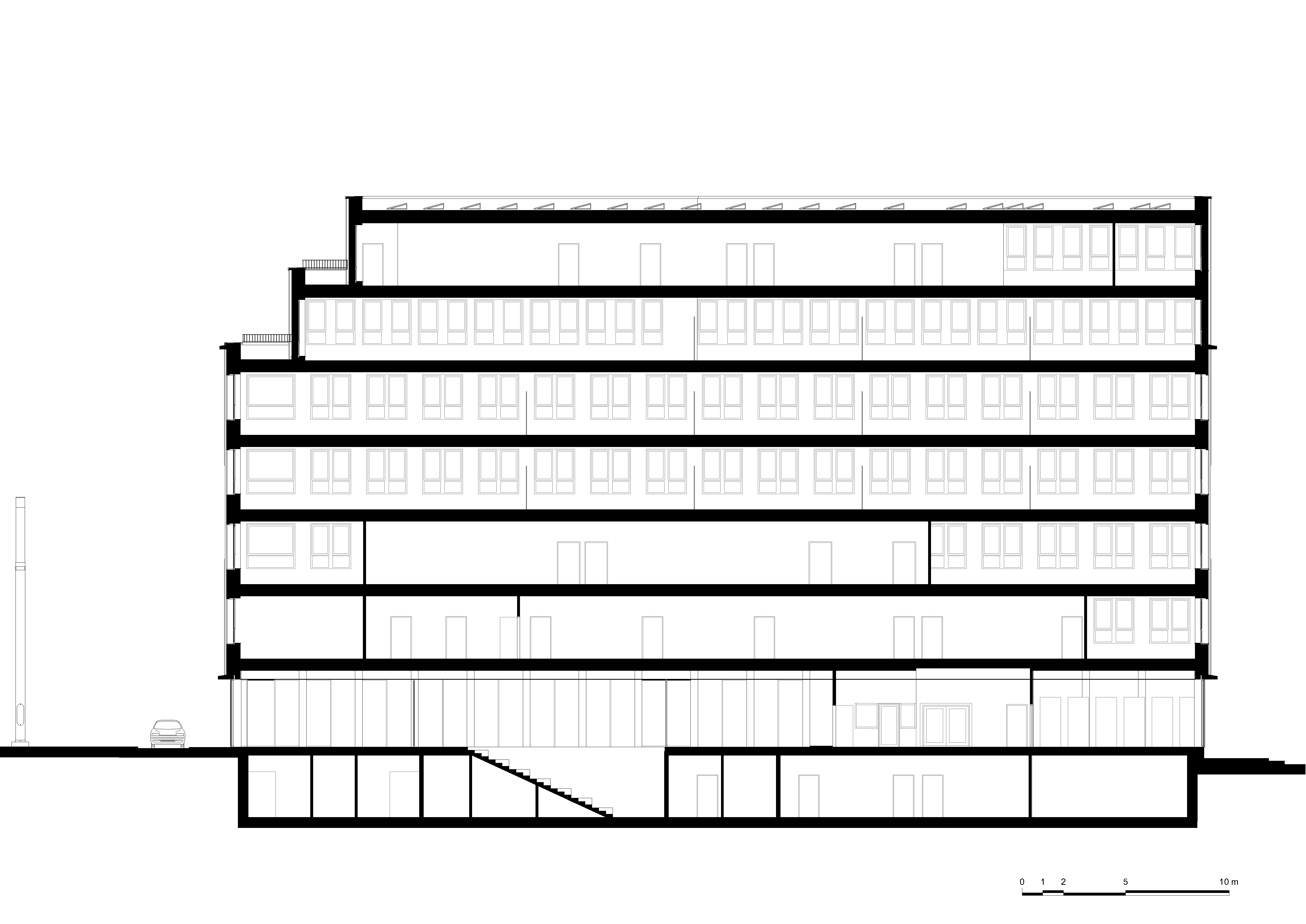architecture-contemporaine-dockin-sambrinvest-bureau-innovation-charleroi-brique-émaillée-coupe