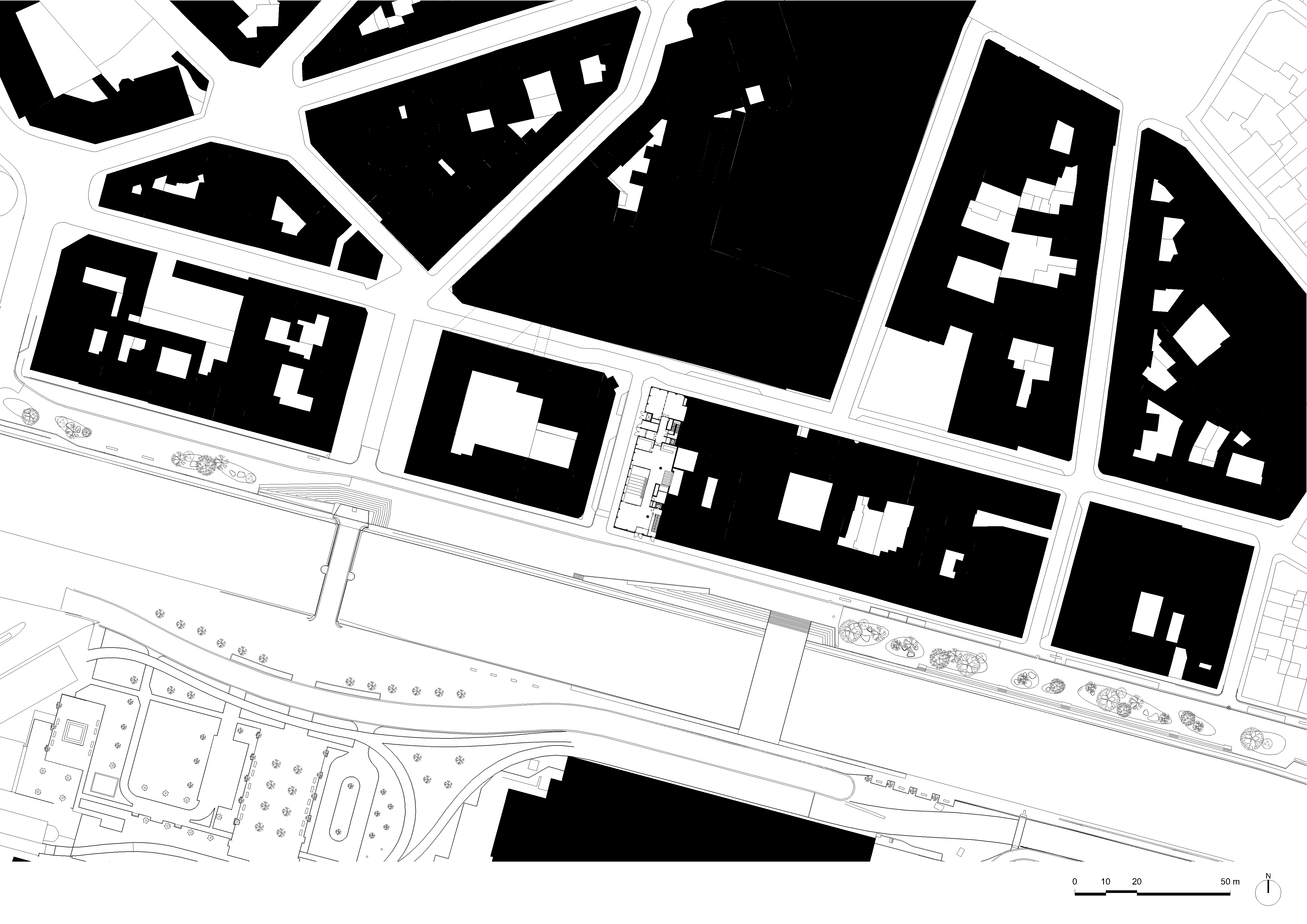 architecture-contemporaine-dockin-sambrinvest-bureau-innovation-charleroi-brique-émaillée-plan-implantation