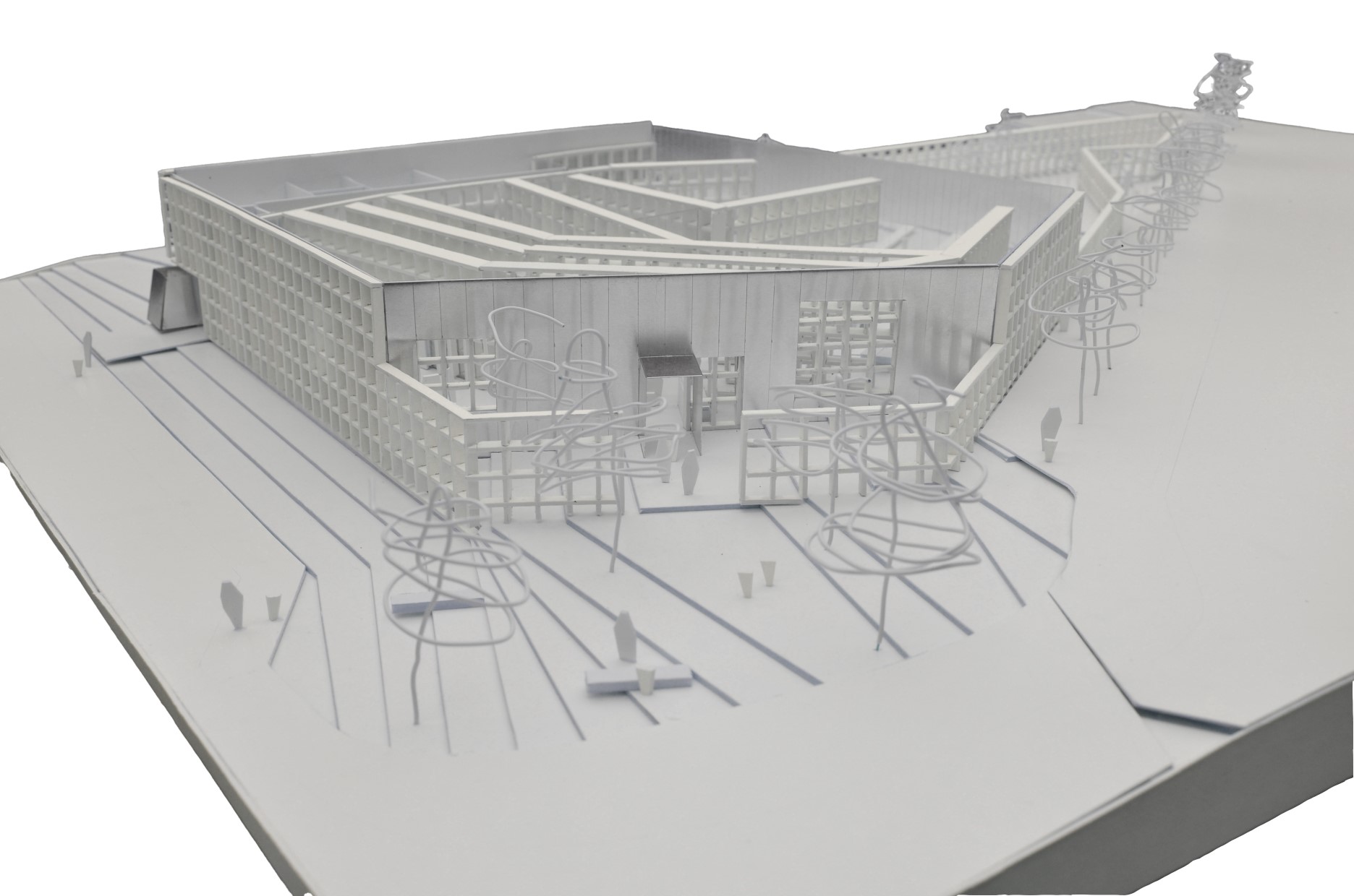 architecture-contemporaine-bibliothèque-publique-communale-transparence-photo-maquette