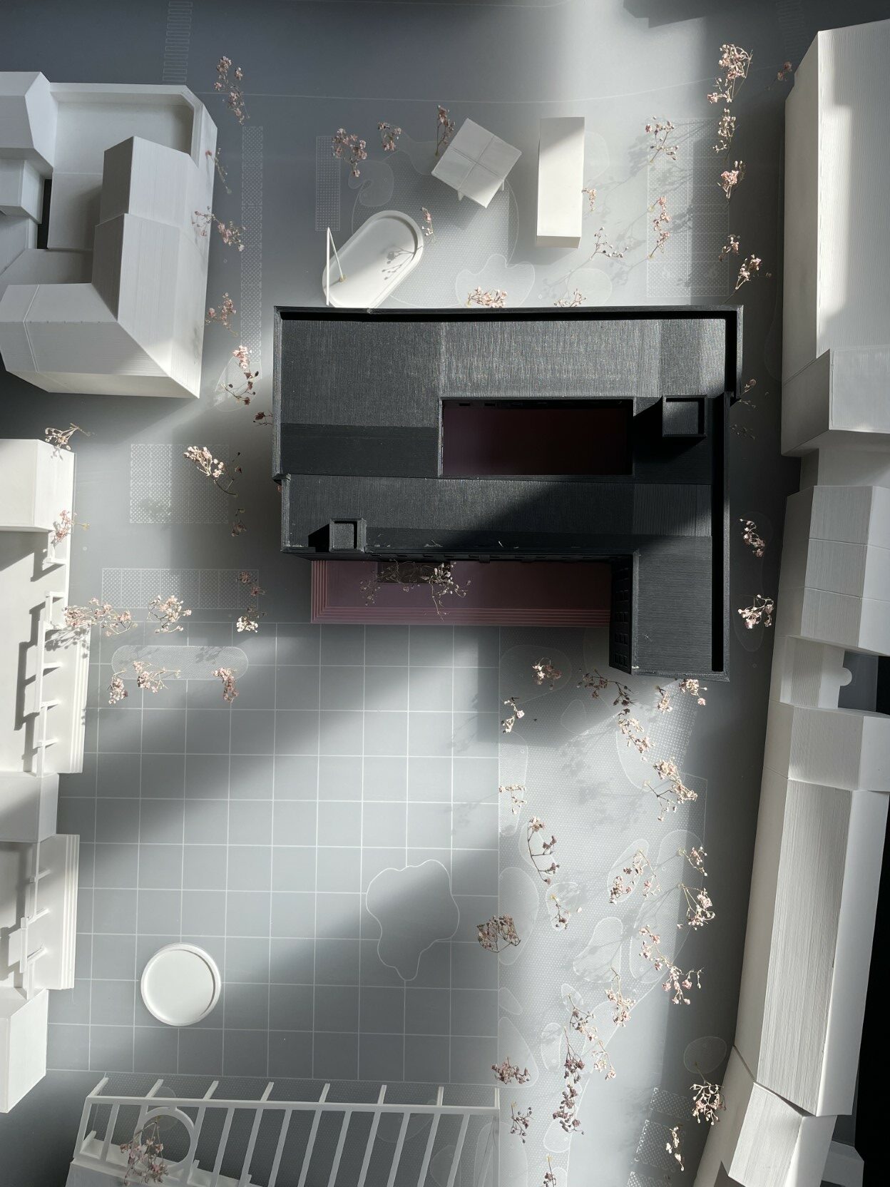 architecture-contemporaine-gilly-maison-citoyenne-bibliothèque-police-destrée-baumans-deffet-maquette