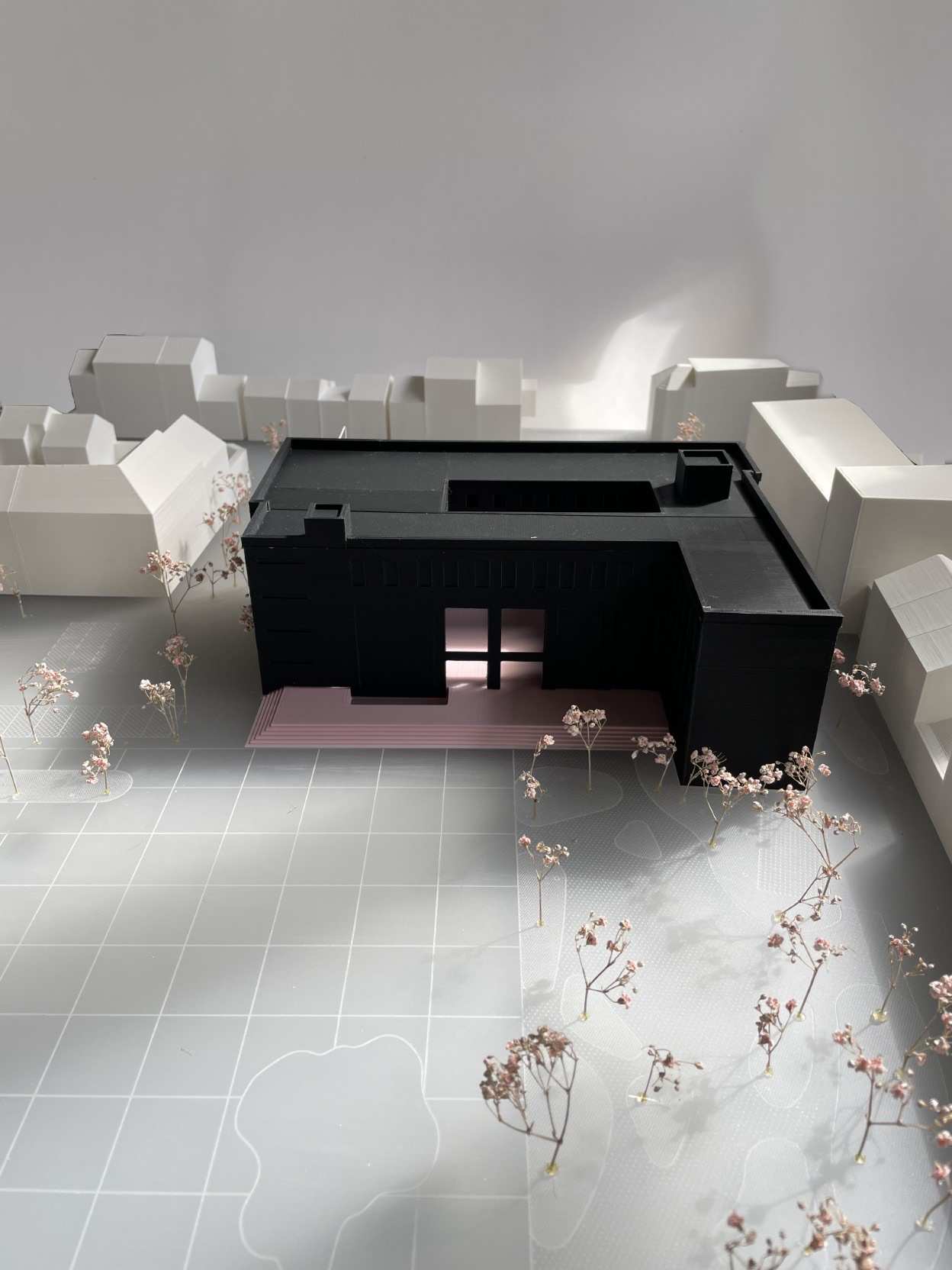 architecture-contemporaine-gilly-maison-citoyenne-bibliothèque-police-destrée-baumans-deffet-maquette