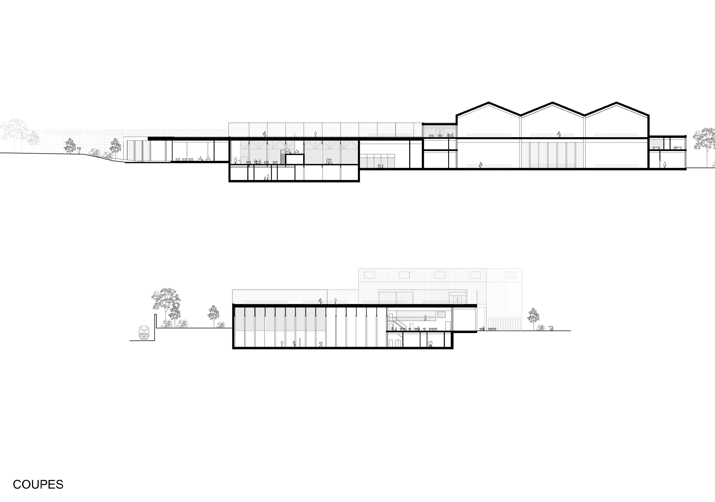 Architecture-contemporaine-sport-La-Louviere-Tennis-Ping-pong-dojo-multisport-skate-park-paddle-bocage-ancienne-verrie-parkings-coupes