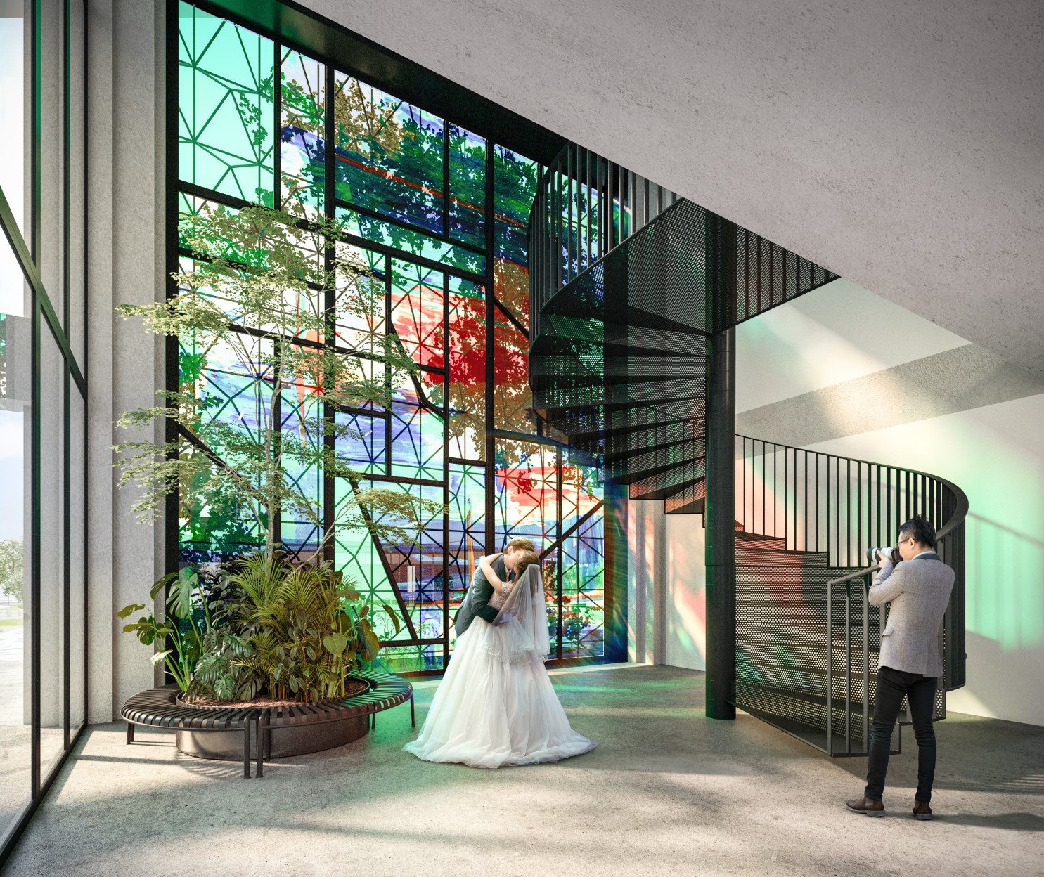 architecture-contemporaine-gilly-maison-citoyenne-bibliothèque-police-destrée-baumans-deffet-inétrieur-mariage