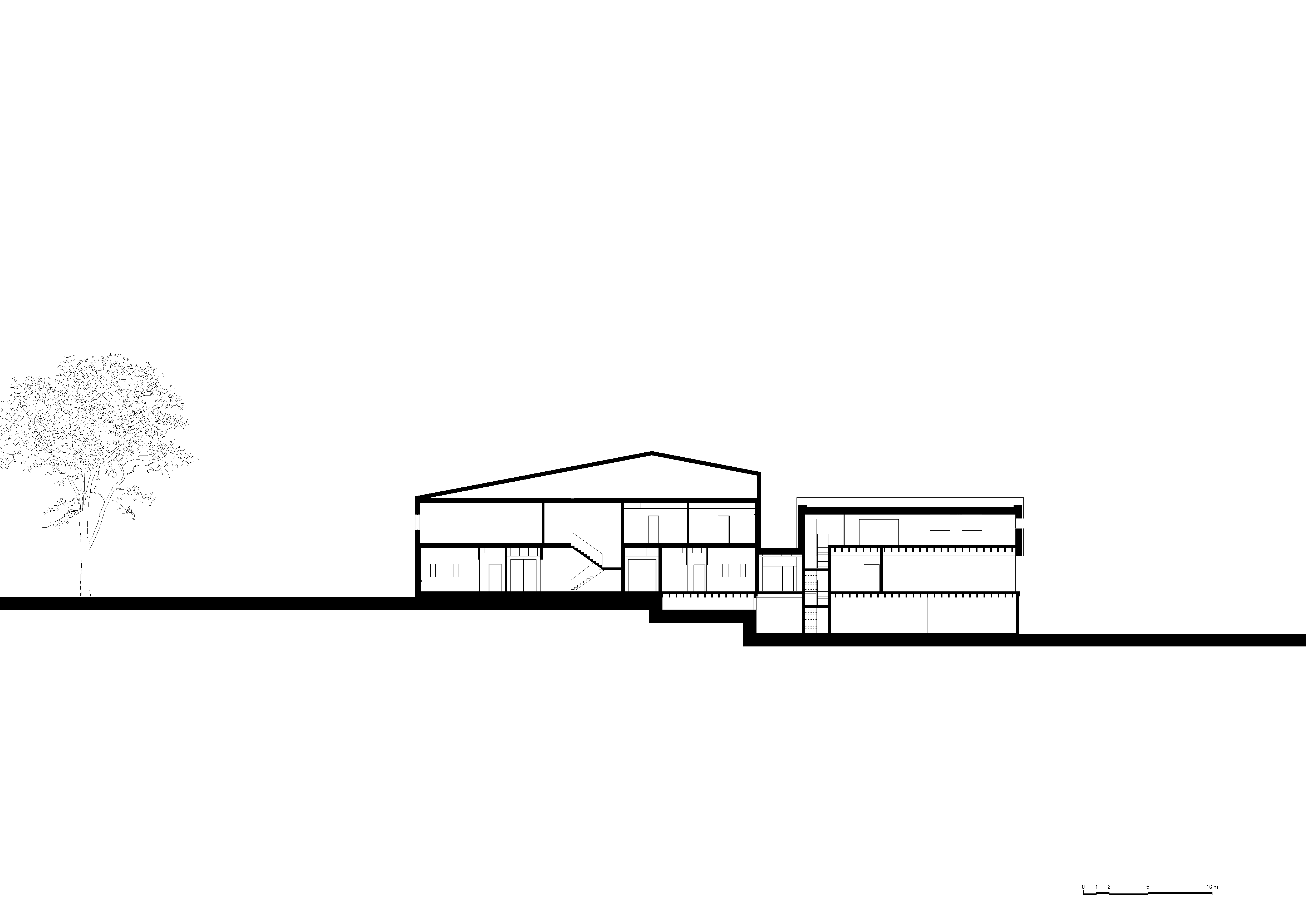 architecture -contemporaine-centre-culturel-sportif-scailmont-manage-rénovation-extension-bois-photo-coupe